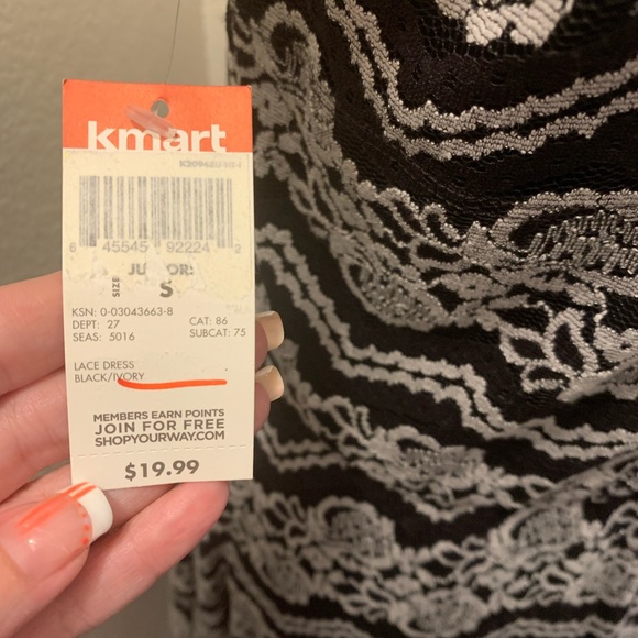 SOLD ON MERCARI • Joe Boxer Black gray Lace Dress - Picture 7 of 7